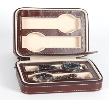 Watch Box Watch Zipper Bag Storage Bag Watch Storage Bag Watch Box Leather Bag Portable Zipper Watch - Jo-Bolt-Store