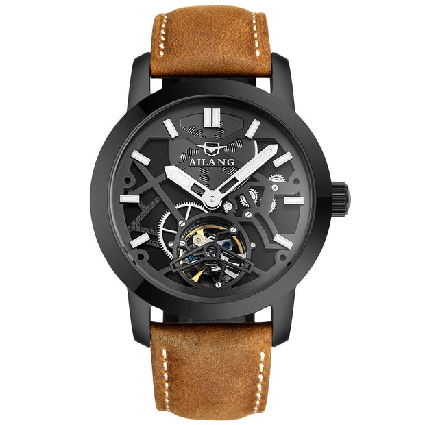 Watch Men's Automatic Mechanical Watch Hollow Flywheel Fashion Men's Watch - Jo-Bolt-Store