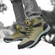 Winter Snow Boots Men Warm Plush Ankle Boots Hiking Lace-up Shoes - Jo-Bolt-Store