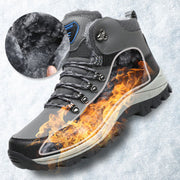 Winter Snow Boots Men Warm Plush Ankle Boots Hiking Lace-up Shoes - Jo-Bolt-Store
