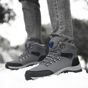 Winter Snow Boots Men Warm Plush Ankle Boots Hiking Lace-up Shoes - Jo-Bolt-Store