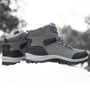 Winter Snow Boots Men Warm Plush Ankle Boots Hiking Lace-up Shoes - Jo-Bolt-Store