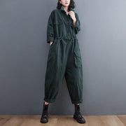 Women's Jumpsuit Retro Art And Versatile Plus Size Loose One-piece Trousers Autumn New Casual Pants - Jo-Bolt-Store