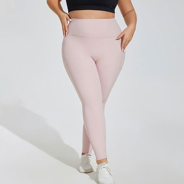 Women's Plus Size Sports Pocket Fitness Trousers - Jo-Bolt-Store