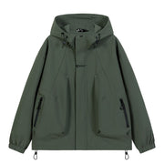 Workwear Outdoor Trendy Jacket Hooded Waterproof Windproof Single Jacket Coat - Jo-Bolt-Store
