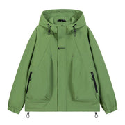 Workwear Outdoor Trendy Jacket Hooded Waterproof Windproof Single Jacket Coat - Jo-Bolt-Store