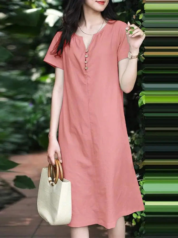ZANZEA Summer Fashion Short Sleeve Dress - Jo-Bolt-Store