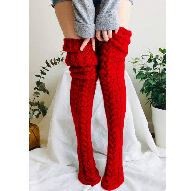 Over Knee Knitted Stockings