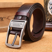 Genuine Leather Retro Alloy Buckle Belt