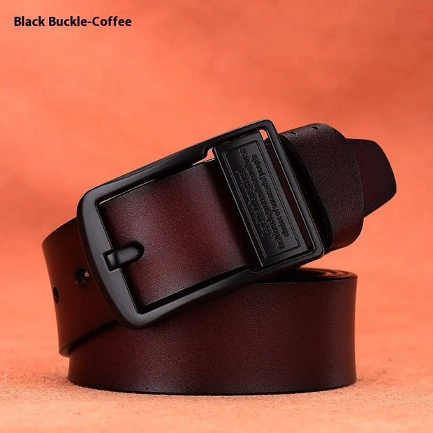 Genuine Leather Retro Alloy Buckle Belt