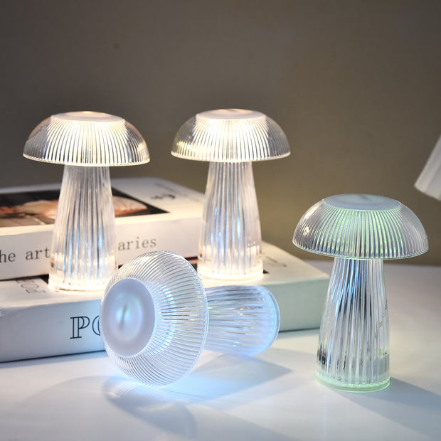 Set of creative mushroom lamps for home decor