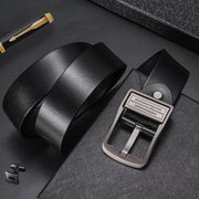 Genuine Leather Retro Alloy Buckle Belt