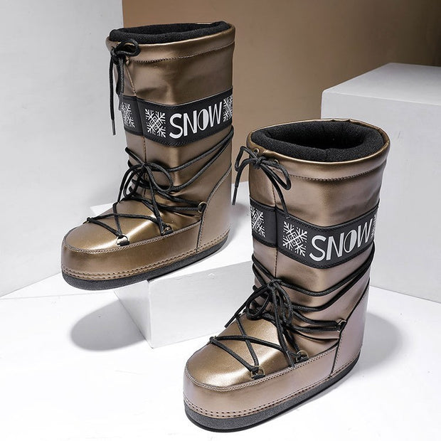 High Snow Boots With Suction Cups