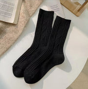 Women's Fashion Rhombus Wool Socks