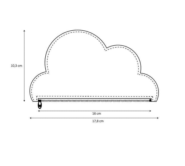 Leather Cloud Purse - Gold