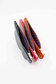 Leather Cloud Purse - Pink