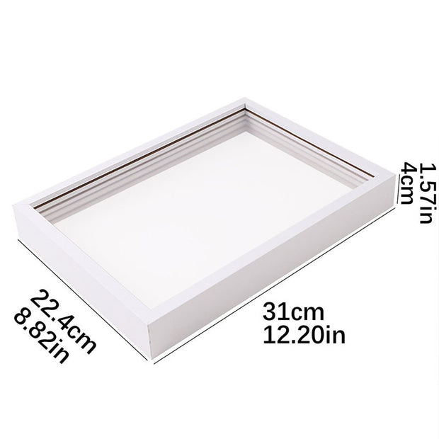 White DIY handprint frame dimensions 31cm by 22.4cm