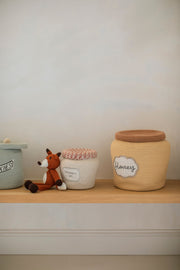 Decorative Basket Honey Pot 
