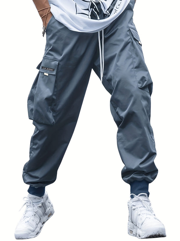 Plus Size Cargo Multi Pocket Men's Casual Pants