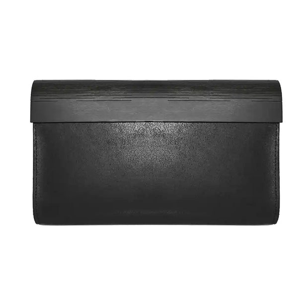 Large Glossy Wood Clutch