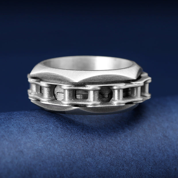 Chain Turning Anti Anxiety Ring