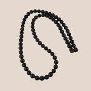 Matte Black Amber Necklace, Banus