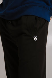 Panda Soft Fleece Sweatpants - Black