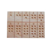 Wooden Montessori Number Board