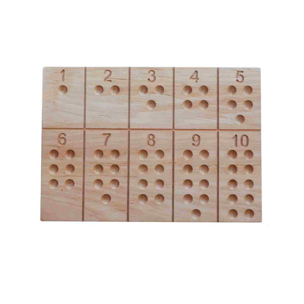 Wooden Montessori Number Board