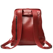 Red Leather Backpack L